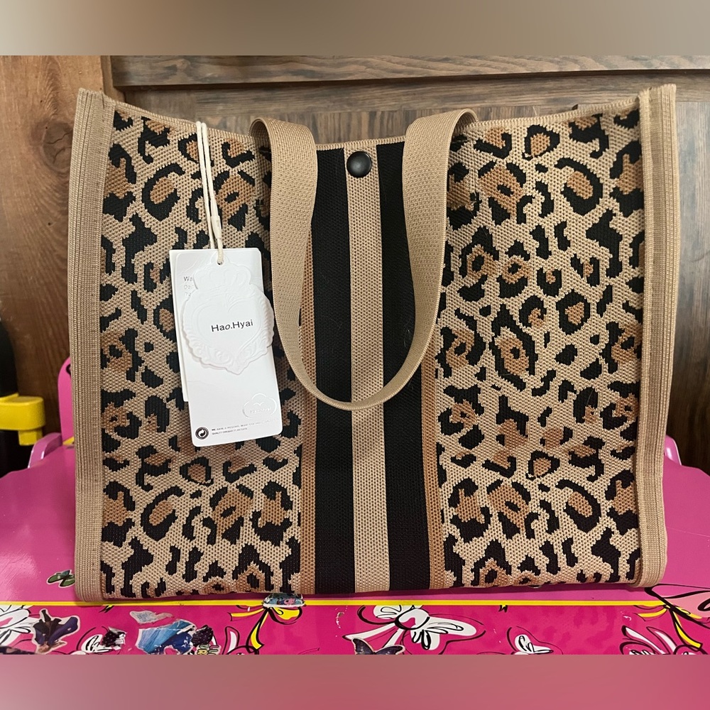 Leopard Print Tote Bag